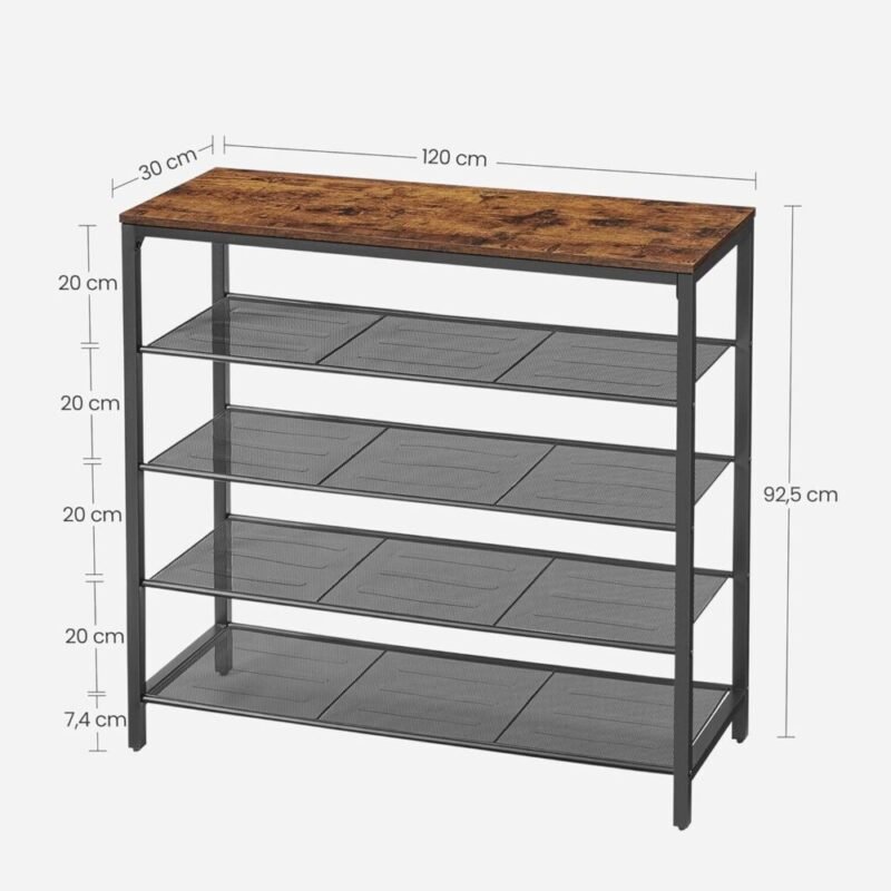 Schuhregal Schuhablage Mit 4 Gitterebenen XANTRA – Bild 3