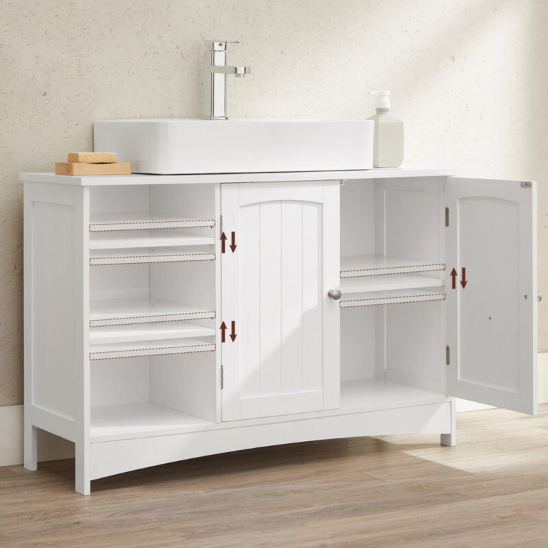 Waschbeckenunterschrank extra lang 2 Türen offene LIVORA – Bild 5