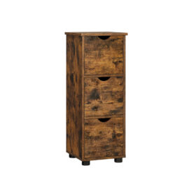 Schmaler Badezimmerschrank mit 3 Schubladen ZARENA