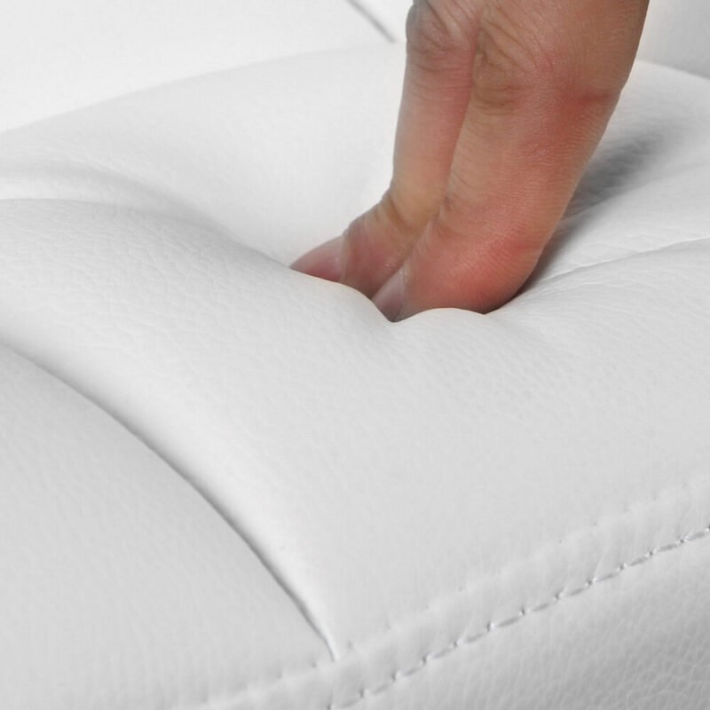 Barhocker 2er Set mit Lehne robust weiss 115 cm SARAH – Bild 5