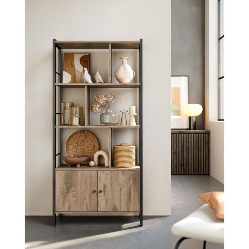 Bücherregal Bücherschrank mit 4 offenen Regalebenen NOVIO – Bild 2