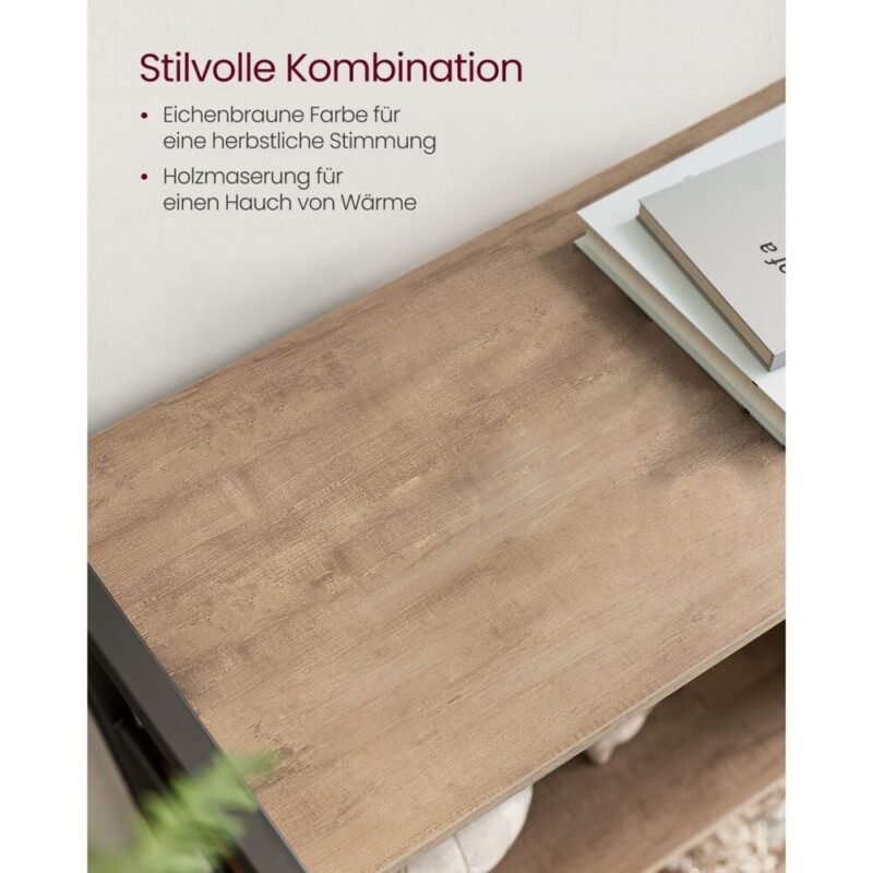 Bücherregal Bücherschrank mit 4 offenen Regalebenen NOVIO – Bild 8