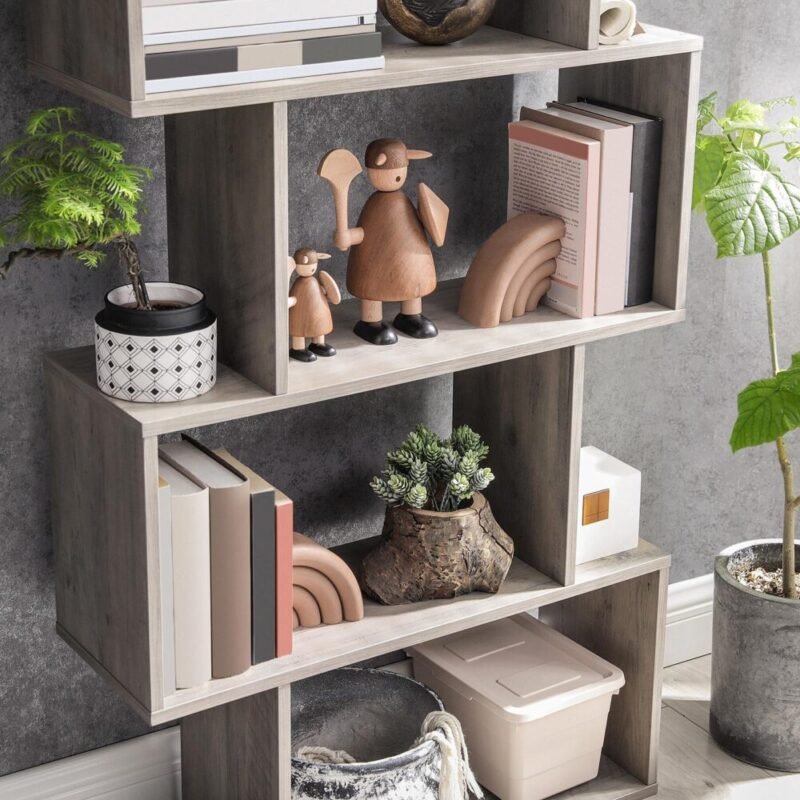 Bücherregal Regal Mit 6 Ebenen Standregal Büroregal OSIRIS – Bild 5