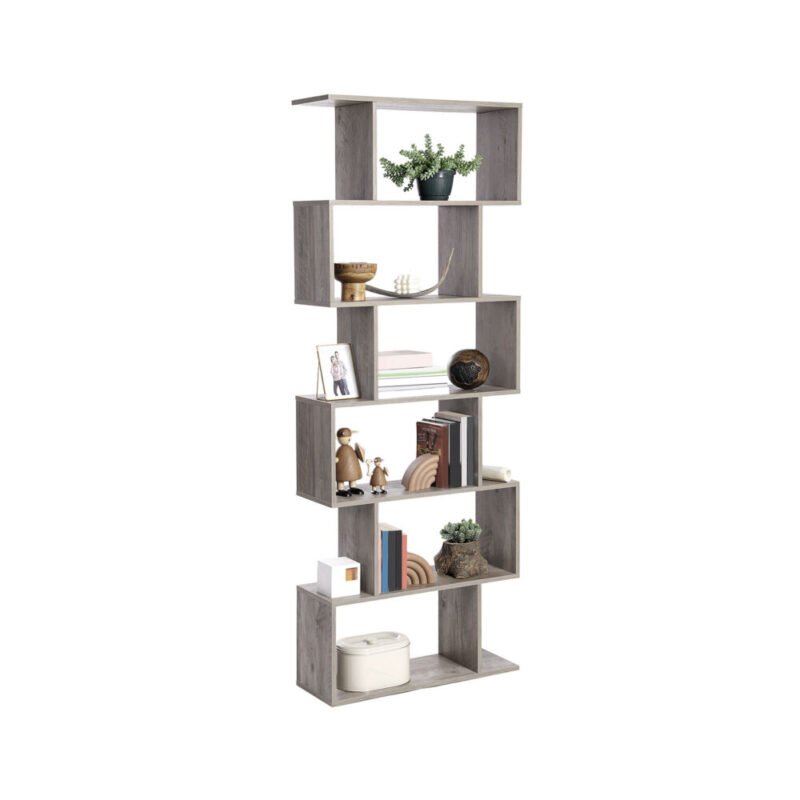 Bücherregal Regal Mit 6 Ebenen Standregal Büroregal OSIRIS – Bild 7