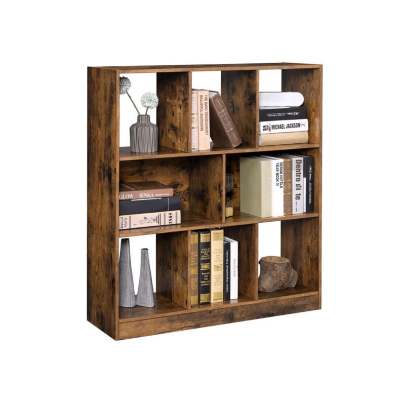 Bücherregal Raumteiler Regal Standregal aus Holz BALU – Bild 6