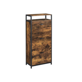 Schuhschrank Schuhregal 3 Klappen 15-18 Paar ASRAEL