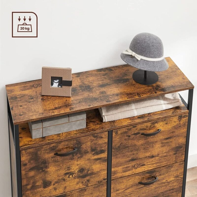 Schuhschrank Schuhregal 4 Klappen 12-20 Paar ALUNA – Bild 7