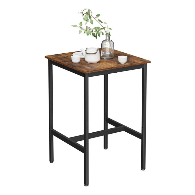 Stehtisch Bartisch hoher Esstisch Stahlgestell 60x60 HELIOS – Bild 7