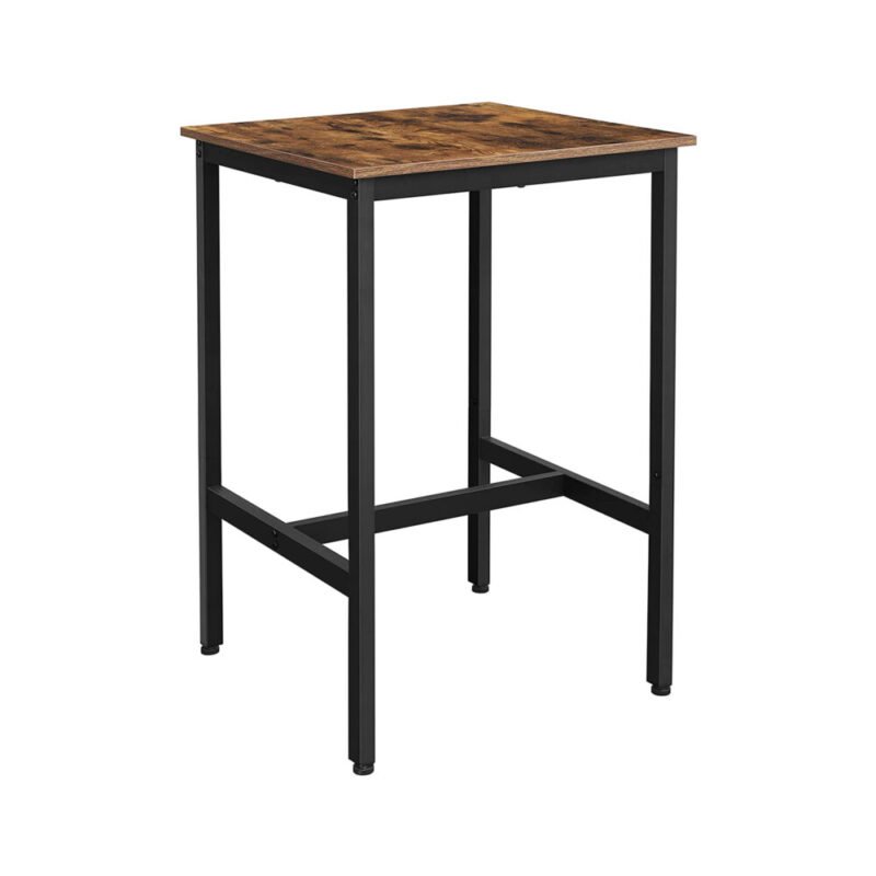 Stehtisch Bartisch hoher Esstisch Stahlgestell 60x60 HELIOS