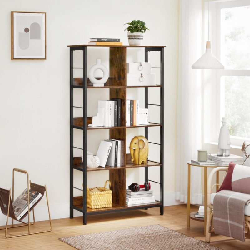 Standregal Bücherregal mit 8 Fächern offen HORUS – Bild 2