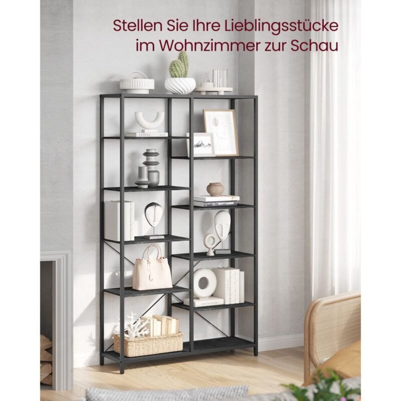 Bücherregal mit 5 Ebenen Standregal MARLON – Bild 3