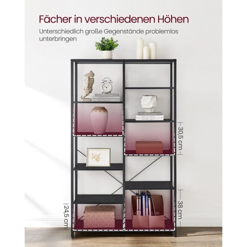 Bücherregal mit 5 Ebenen Standregal MARLON – Bild 4