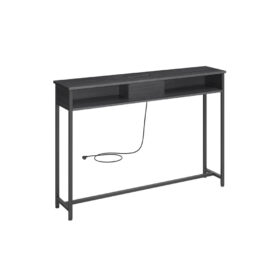 Konsolentisch mit Steckdosen Beistelltisch mit 2 JULIAN