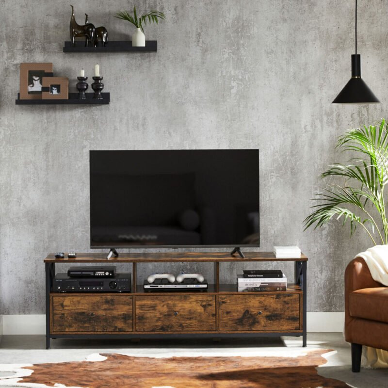 TV-Schrank Lowboard für Fernseher bis zu 65 Zoll NORVALE – Bild 4