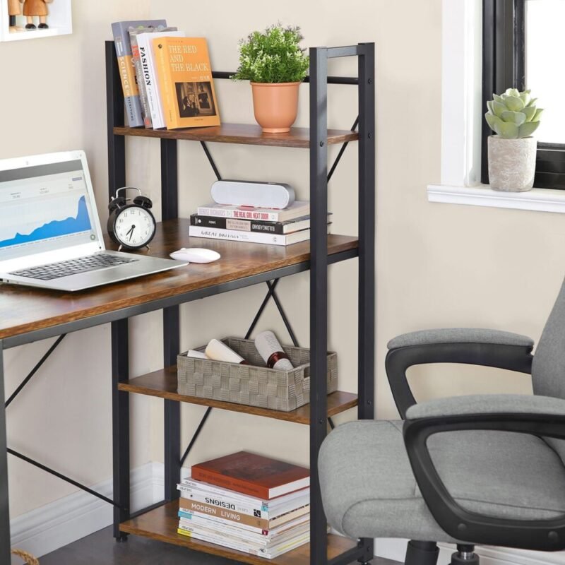 Schreibtisch Computertisch mit Regalen Homeoffice Büro NORIX – Bild 5