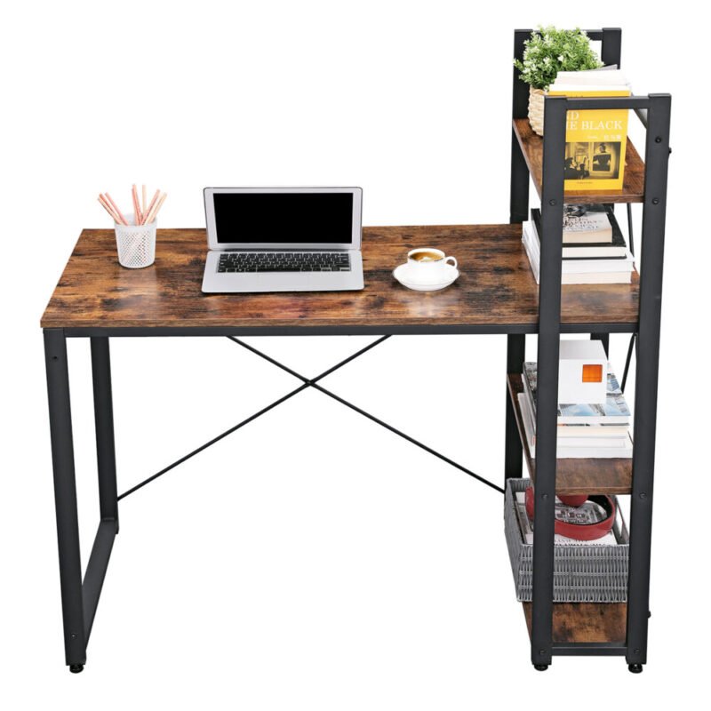 Schreibtisch Computertisch mit Regalen Homeoffice Büro NORIX – Bild 7