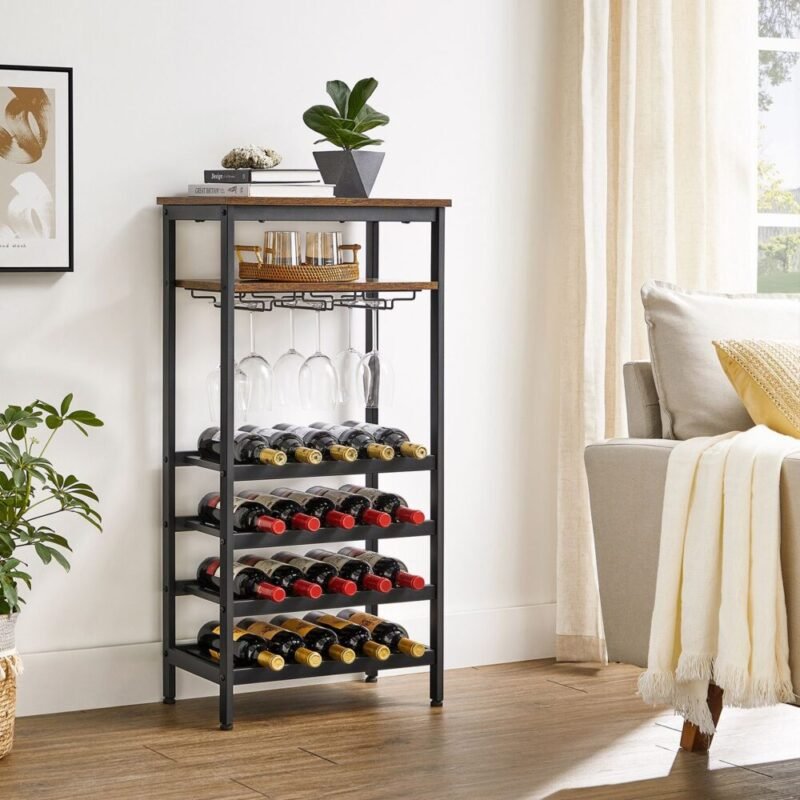 Weinregal Flaschenregal für 20 Flaschen mit Glashalter MIRANO – Bild 3