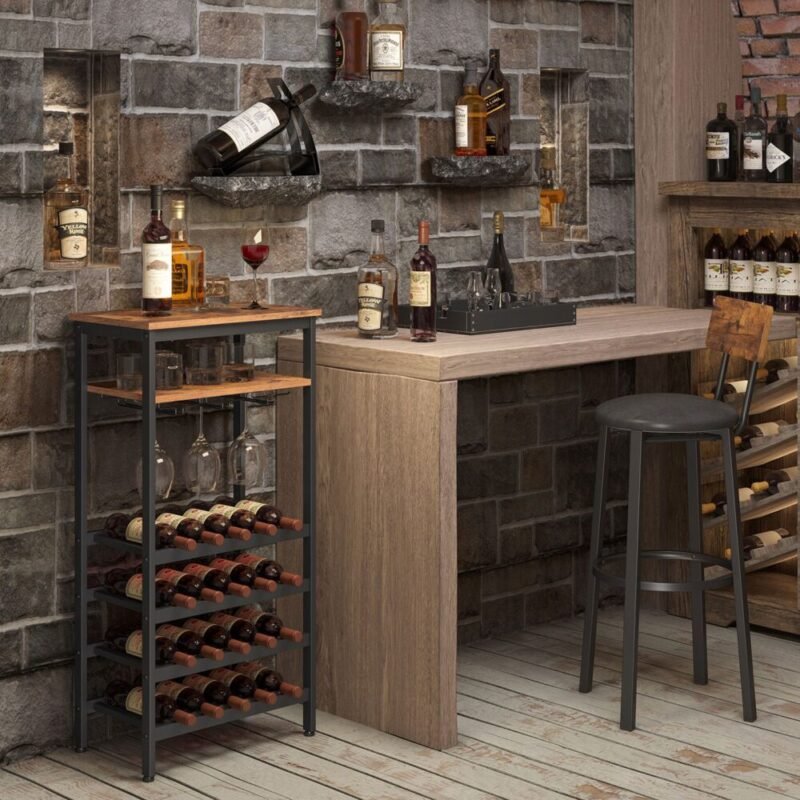 Weinregal Flaschenregal für 20 Flaschen mit Glashalter MIRANO – Bild 4