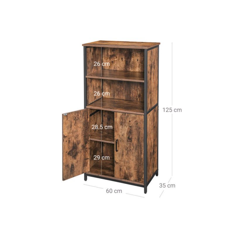 Bücherregal Bücherschrank Büroregal Küchenschrank VALORA – Bild 8