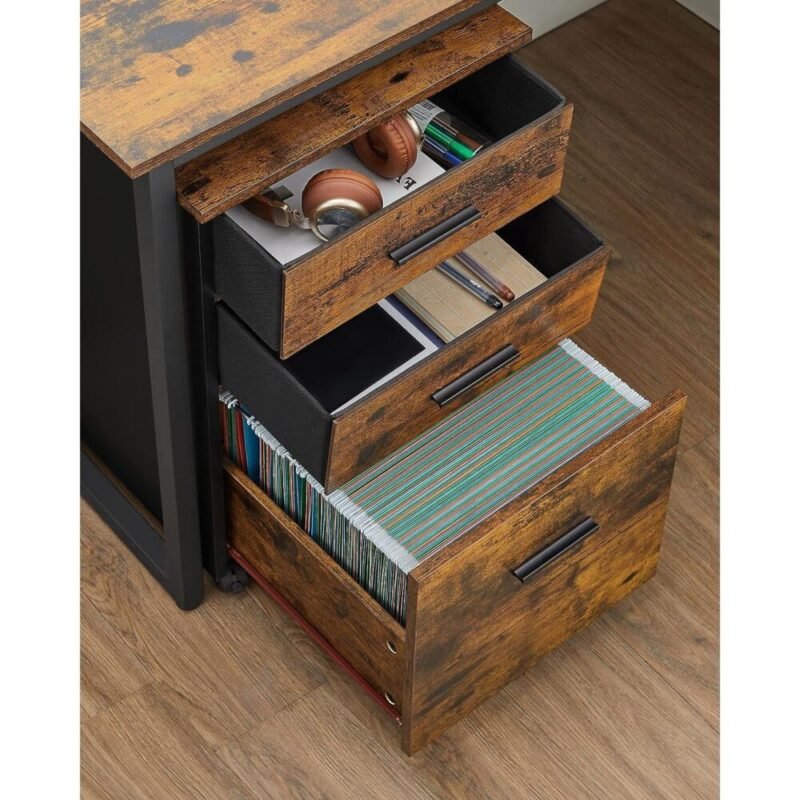 Rollcontainer Aktenschrank Büroschrank mit 3 AURIS – Bild 8