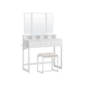 Schminktisch Frisiertisch mit 3-teiligem Klappspiegel MARIA