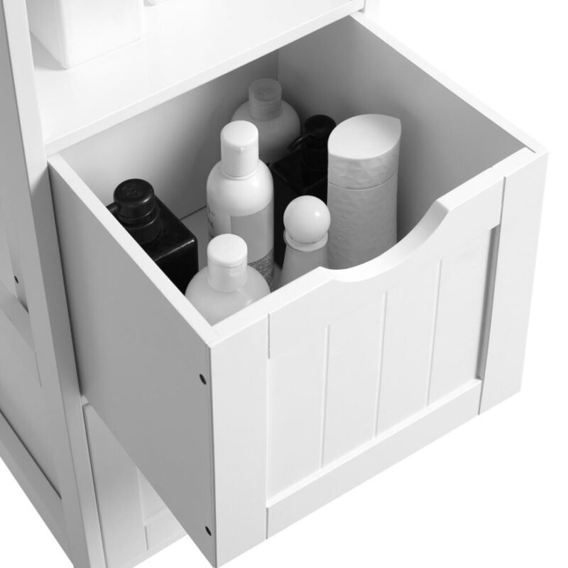 Hochschrank Badschrank mit 2 Schubladen und Fächern ELORIA – Bild 5