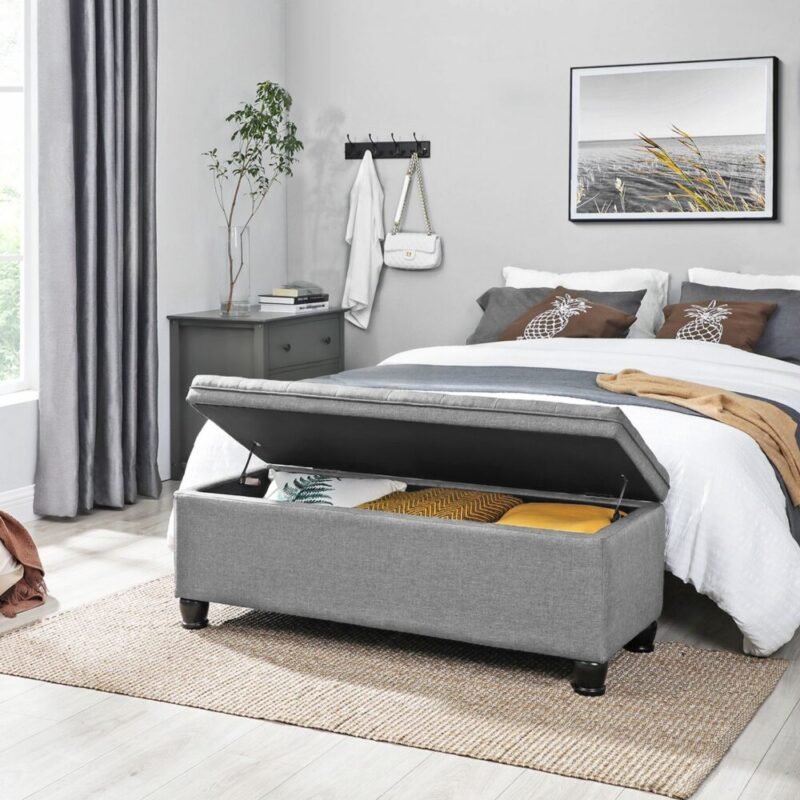 Sitzhocker mit Stauraum Sitzbank aufklappbar LIVENTO – Bild 2