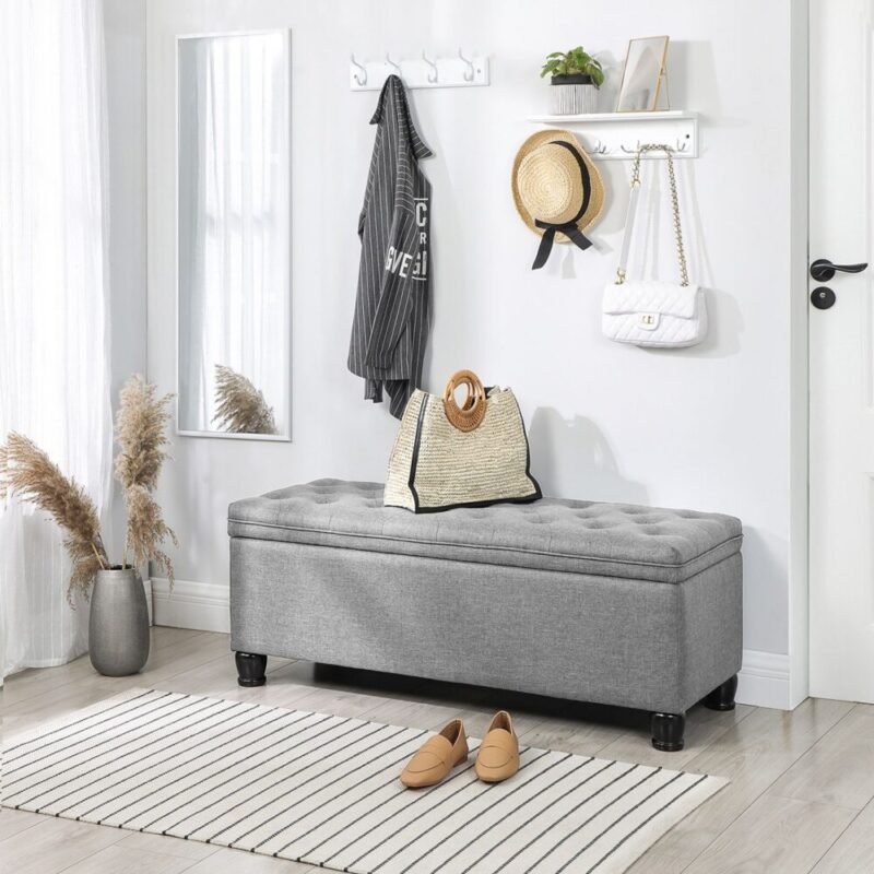 Sitzhocker mit Stauraum Sitzbank aufklappbar LIVENTO – Bild 3