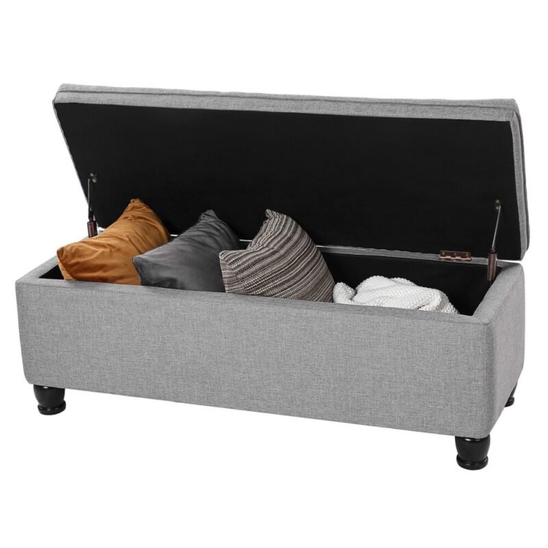 Sitzhocker mit Stauraum Sitzbank aufklappbar LIVENTO – Bild 4