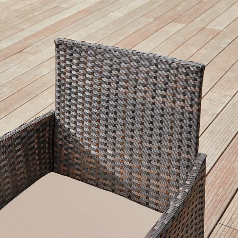 Balkonmöbel Gartenmöbel Set Polyrattan Lounge Braun JONAS – Bild 5