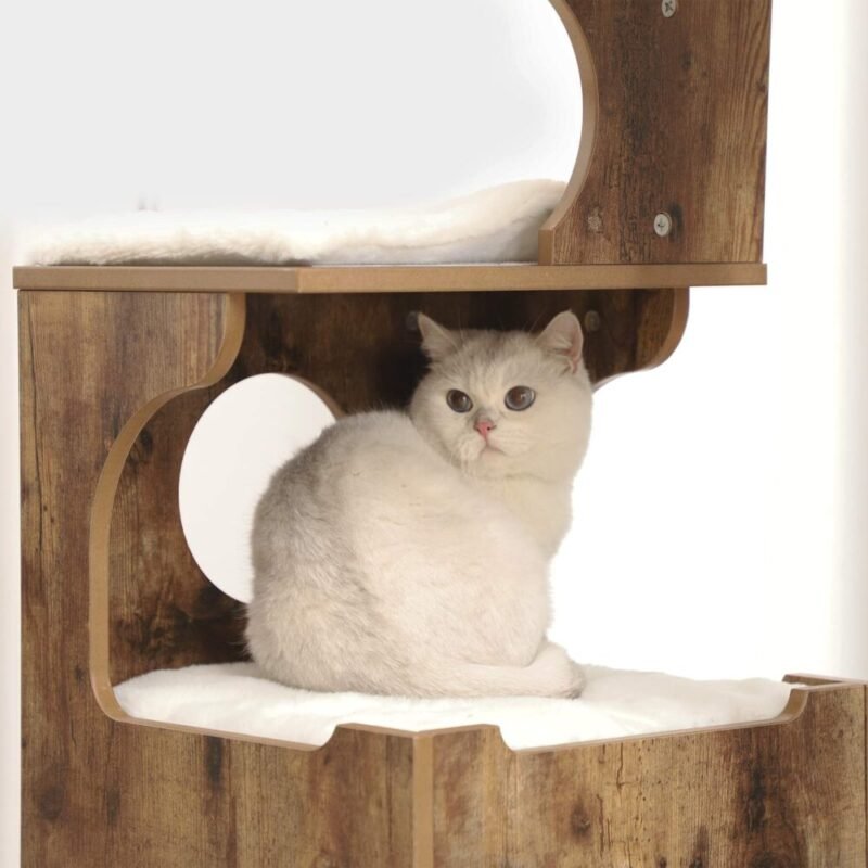Kratzbaum 88cm Mittel Katzenbaum Höhle VESPER – Bild 6