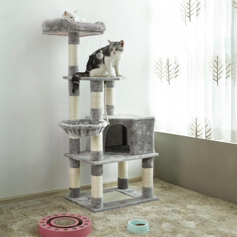 Katzenbaum Kratzbaum 138cm Höhle Liegefläche MARLON – Bild 3