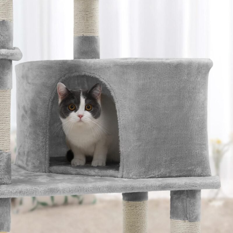 Katzenbaum Kratzbaum 138cm Höhle Liegefläche MARLON – Bild 5
