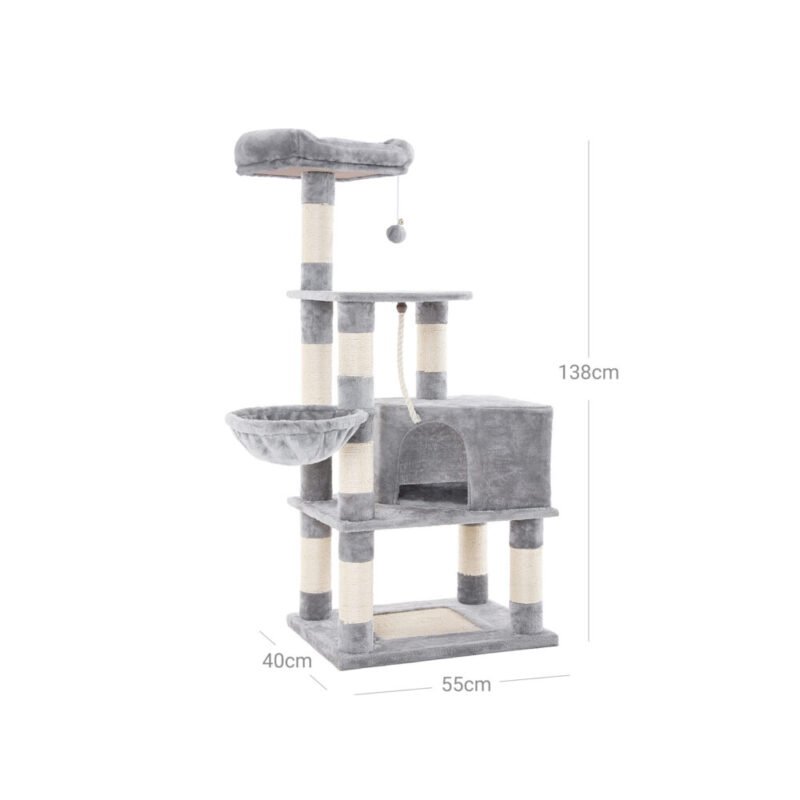Katzenbaum Kratzbaum 138cm Höhle Liegefläche MARLON – Bild 6