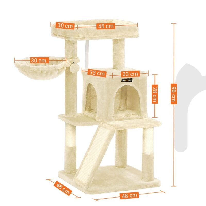 Kratzbaum Katzenbaum Kletterturm Höhle FELICIA – Bild 7
