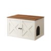 Katzentoilette Katzenhaus Mit Türen Braun LINA