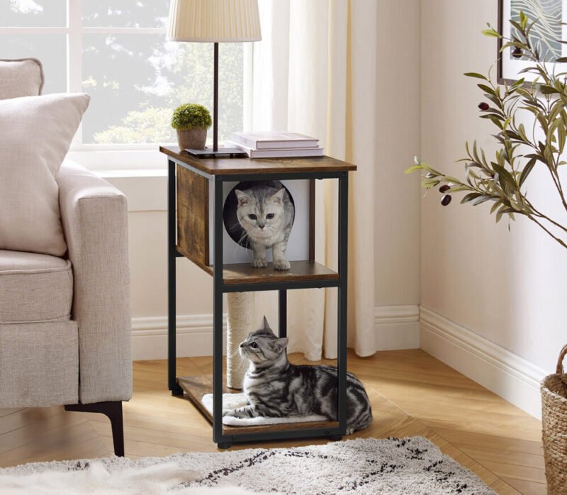 Kratzbaum Katzenbaum Sisalstämme Vintagebraun HORUS – Bild 2
