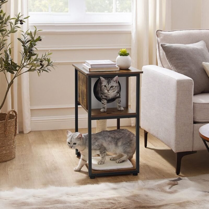 Kratzbaum Katzenbaum Sisalstämme Vintagebraun HORUS – Bild 3