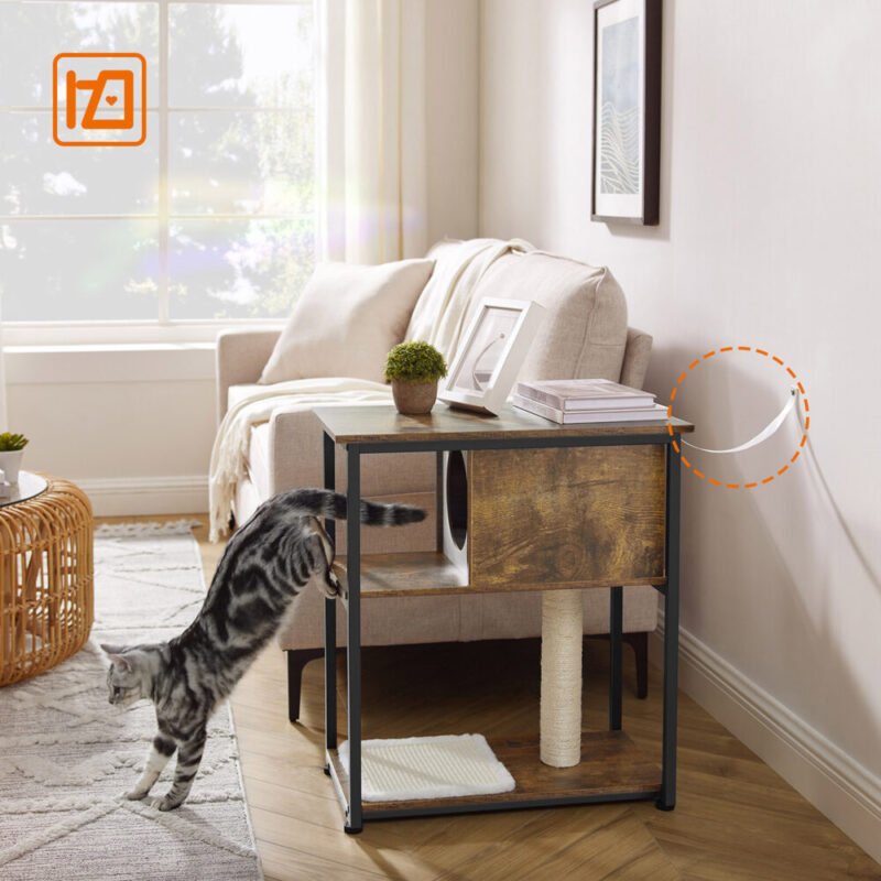 Kratzbaum Katzenbaum Sisalstämme Vintagebraun HORUS – Bild 7
