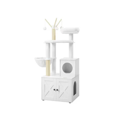 Kratzbaum Katzenbaum Mit Katzentoilette Vintagebraun LIORION