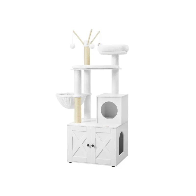 Kratzbaum Katzenbaum Mit Katzentoilette Vintagebraun LIORION
