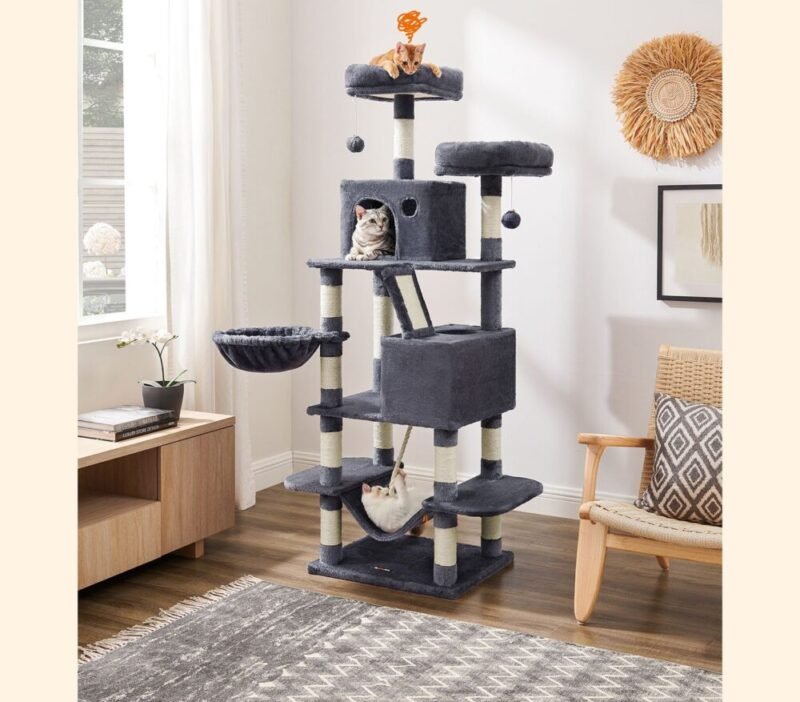 Kratzbaum Groß 168cm Katzenbaum Mehrstöckig SARAH – Bild 2