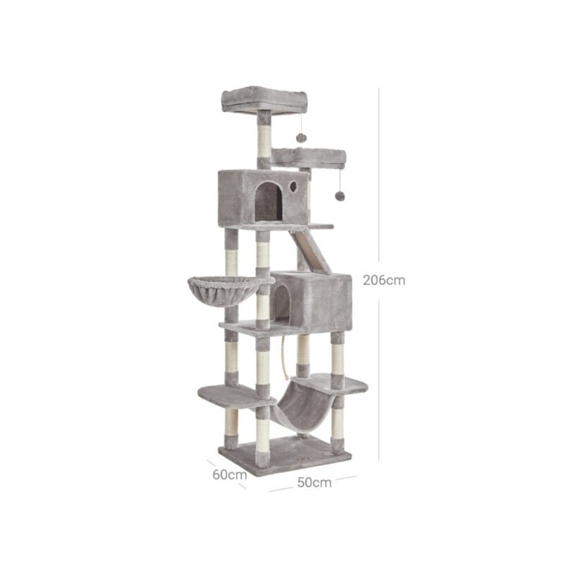 Kratzbaum XL Hoch Katzenbaum 206cm ARES – Bild 7