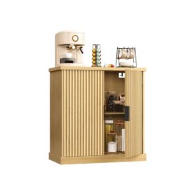 Sideboard mit verstellbarer Ablage und geriffelten Türen ALEXA