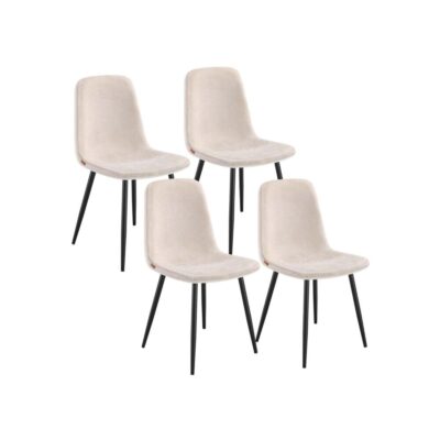 4er Set Küchenstuhl Polsterstuhl Metallbeine verstellbare Füsse ANUBIS