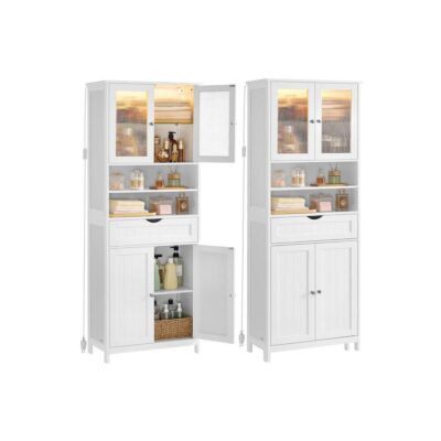 Badezimmerschrank Küchenschrank mit LED Aufbewahrungsschrank VALE